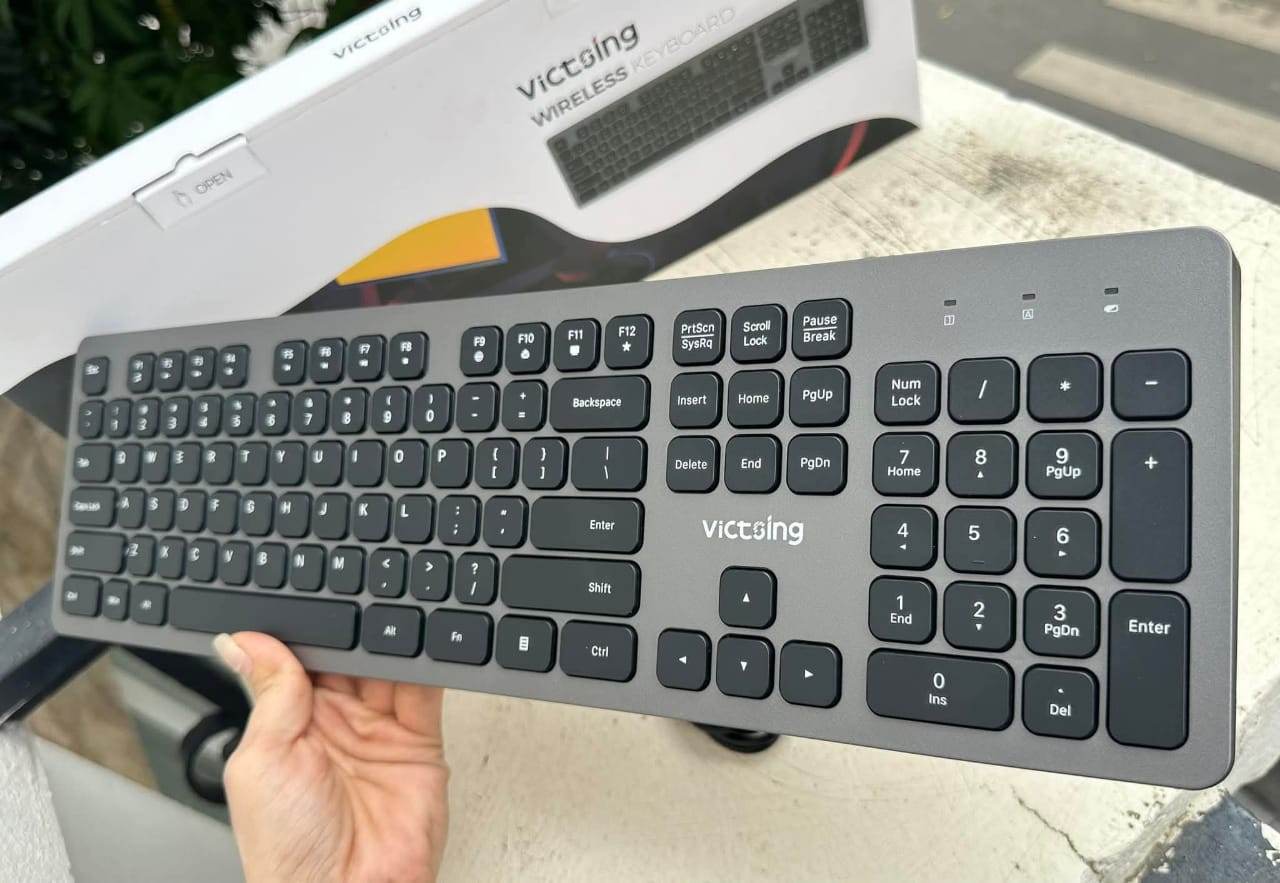 VicTsing PC289 Rechargeable Wireless Keyboard - Gadget Galaxy