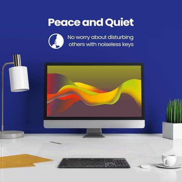 VicTsing PC289 Rechargeable Wireless Keyboard - Gadget Galaxy
