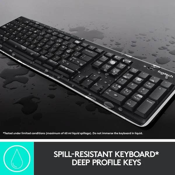 Logitech MK270 Wireless Keyboard and Mouse Combo Genuine - Gadget Galaxy