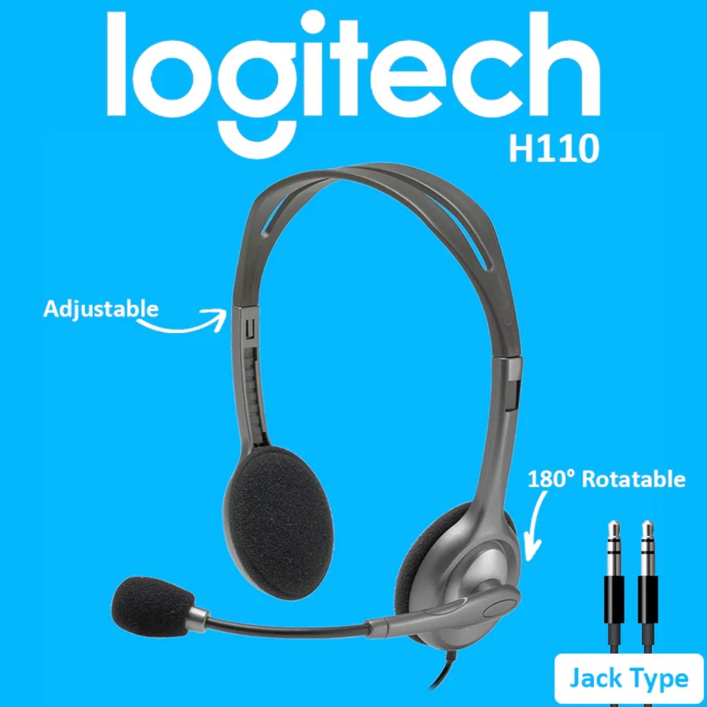 Logitech H110 Stereo Headset (New) - My Store