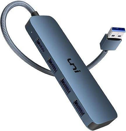 USB Hub, uni Aluminum 4-Port USB Splitter for Laptop, Slim USB 3.0 Hub - My Store