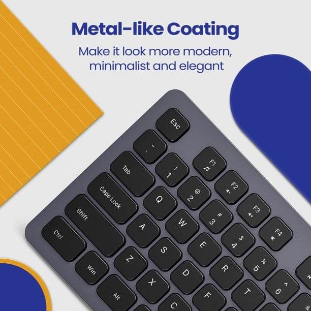 VicTsing PC289 Rechargeable Wireless Keyboard - Gadget Galaxy