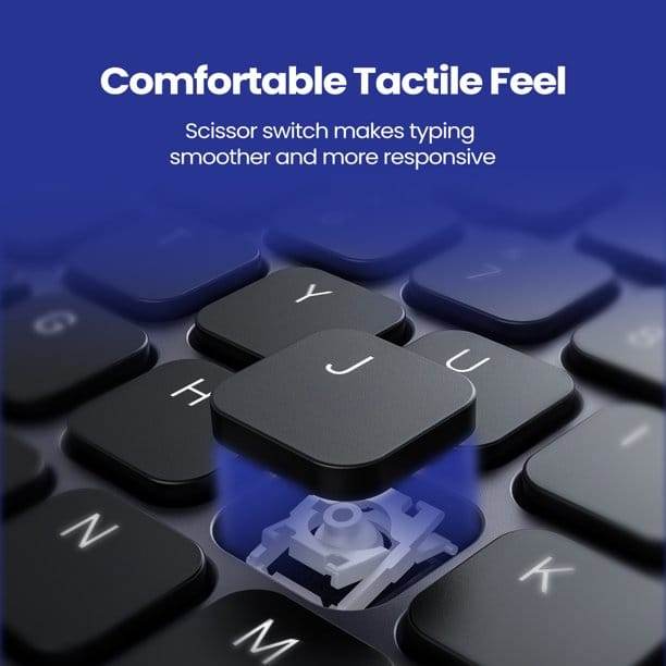 VicTsing PC289 Rechargeable Wireless Keyboard - Gadget Galaxy
