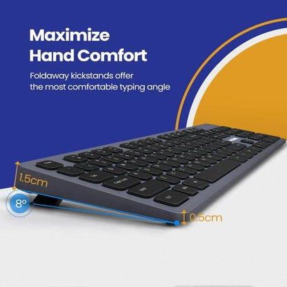 VicTsing PC289 Rechargeable Wireless Keyboard - Gadget Galaxy